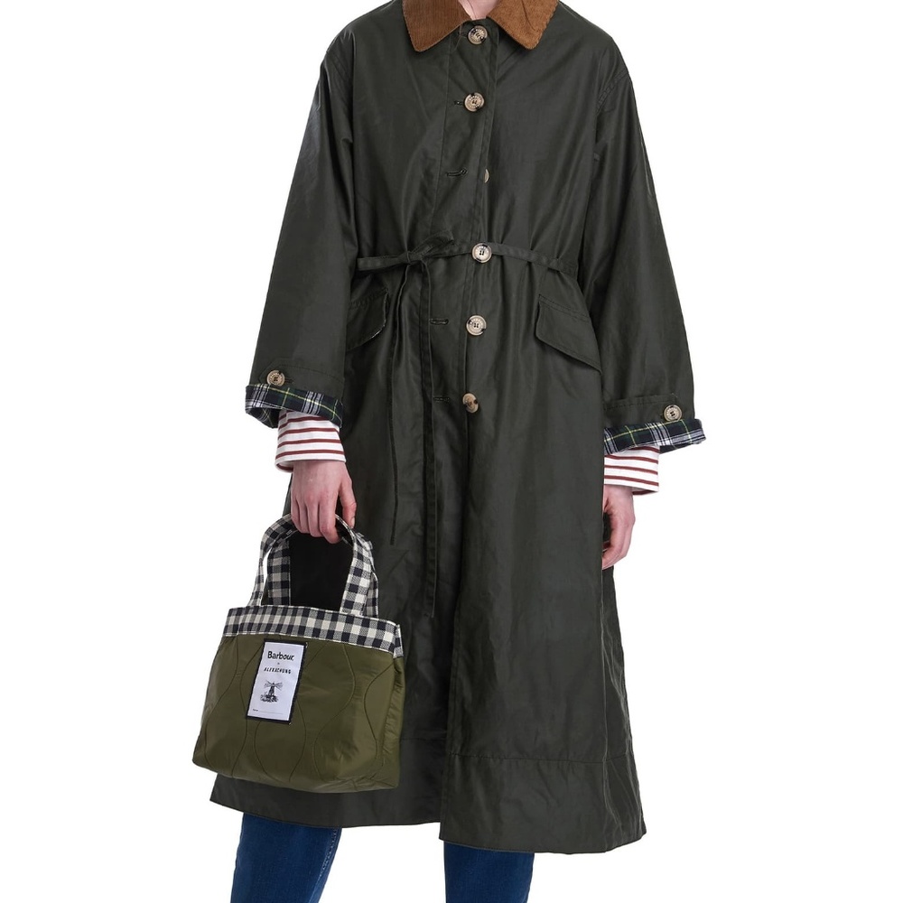 Barbour by ALEXACHUNG Maisie Waxed Cotton Coat